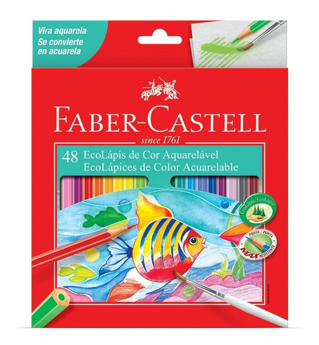 Faber-castell Lápices De Colores Acuarelables - 48 Unidades