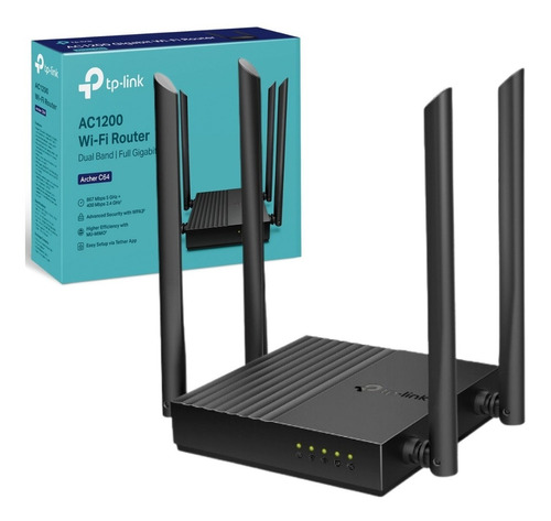 Router Wifi Tplink Dualband Fibra Gigabit Ac1200 Mu-mimo