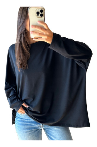 Blusa Remerón Amplio Ancho Mujer Oversize M Al 5xl!