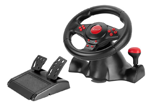 Volante Pedales Gamer Vibración Pc Consolas Xtrike Me Gp-903