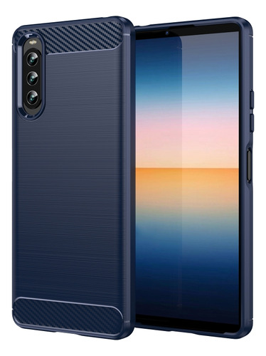 Funda De Tpu Con Textura Cepillada Para Sony Xperia 10 Iv