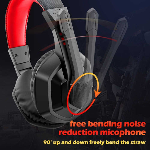 Auricular Gamer Redragon Ares H120 Microfono Stereo Pc 3,5mm