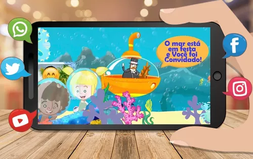 Oblee Marketplace  Convite Animado Mundo Bita Fundo do Mar