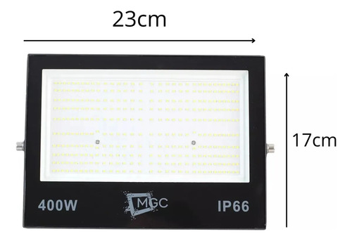 Kit 4 Refletor Holofote Led 400w Prova Dágua Holofote 6500k
