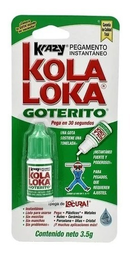 Pegamento Kola Loka Goterito 3.5g Con 2 Piezas