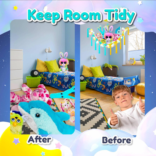 Popstick - Hamaca De Peluche Con Luz Led, Soporte Para Jugue