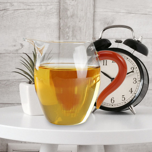 Bz1 Taza De Leche De Vidrio Con Mango Colorido Teapot