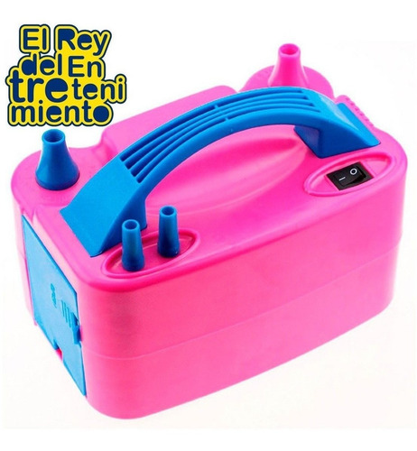Imagen 4 de 7 de Máquina Inflador 600w 2iny + Pack X100 Globos Regalo! El Rey