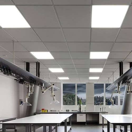 Pack X 10 Panel Led De Embutir Cuadrado 60x60 48w Etheos Luz Fria Con Ganchos De Suspension Color De La Luz Blanco Frio 60 X 60 Cm