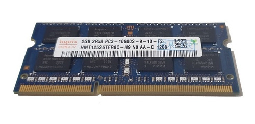 Memória Ram Ddr3 Notebook 2gb 1333mhz Sodimm 16 Chips Hynix