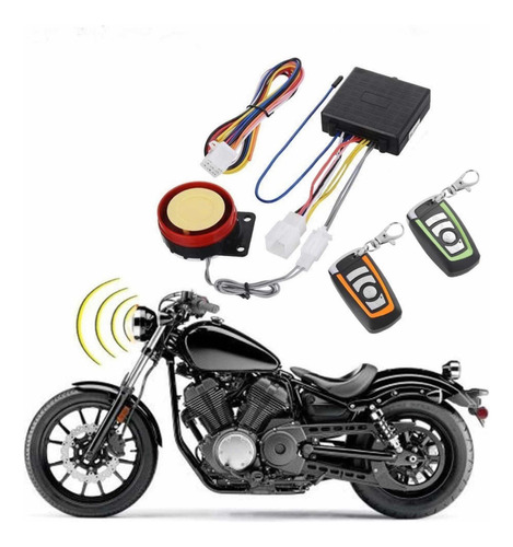 Alarma Arranque Control Remoto Para Moto Seguridad Antirrobo