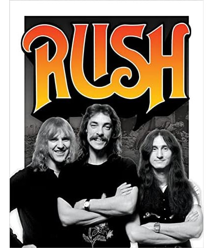 70s Band - Rush Tin Sign - Nostalgic Vintage Metal Wall...