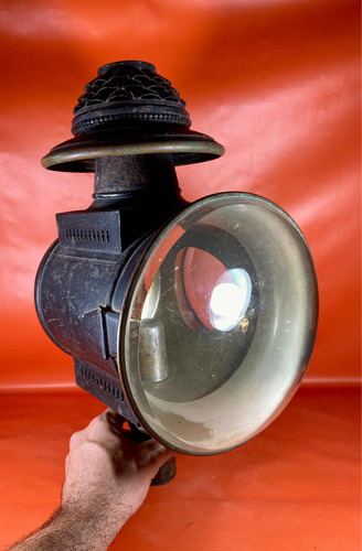 Antiguo Farol De Carruaje | Señalero | Grande | Muy Bueno (Usado)