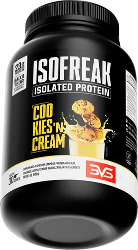 Whey Isolado Isofreak 900g Sabor: Cookies And Cream - Fórmula Avançada com 23g de Proteína por Dose — R$ 77,00 em Mercado Livre, 43% OFF