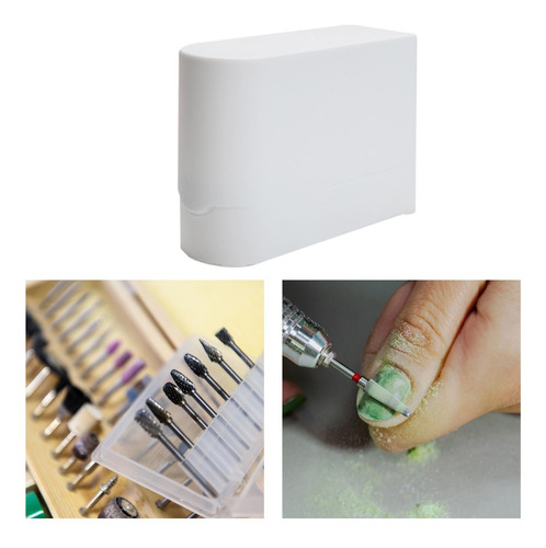 2 Soporte Para Brocas De Uñas, Caja Expositora A Prueba De