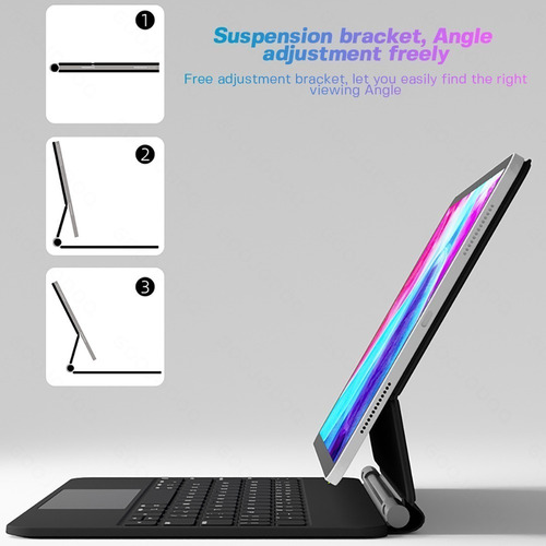 Imagen 4 de 10 de Teclado Gokoco Magic Para iPad 10.9 iPad Pro 11
