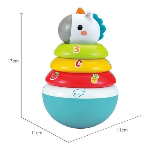 Unicornio Ensarte Roly Poly Hola 3136 Juego Didactico Edu