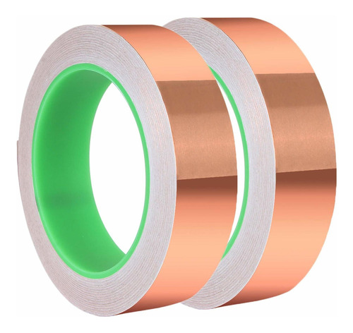 2 Pack Copper Foil Tape 1 X65ft Double Sided Conductive Cond