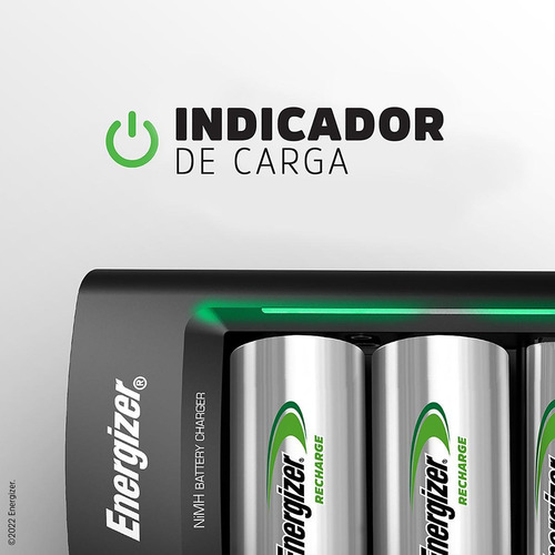Imagen 3 de 6 de Cargador Universal Pilas Energizer + 4 Pilas Recargables Aa