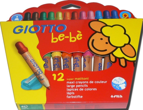 Lápices Primera Infancia Giotto Bebé 12 Colores 