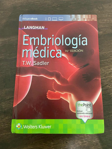 Langman Embriología Médica 14 Edición Usado