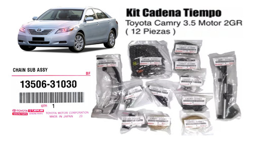 Kit Cadena Tiempo Toyota Camry 3.5 2gr 12 Piezas 2007 A 2011