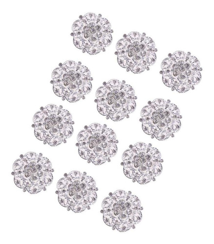 Conjunto De Broche De Flores De Diamantes De Imitación