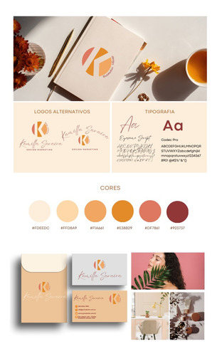 Identidade Visual Completa + Brindes Com Ficha De Briefing