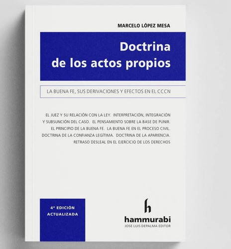 López Mesa, M. Doctrina De Actos Propios. Di Lalla