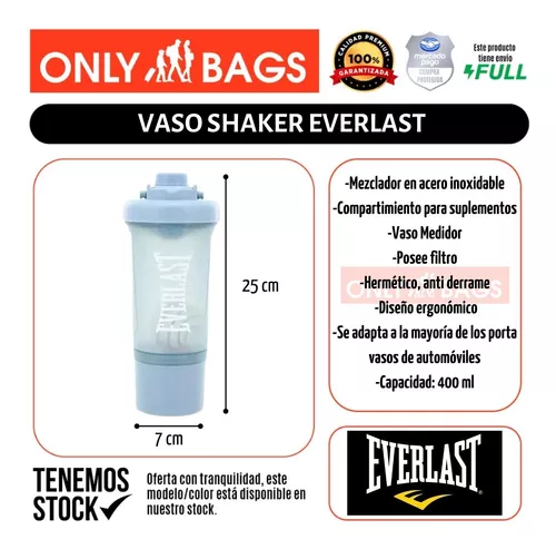 Vaso Shaker Everlast Batidos Proteinas Suplementos Gym Fit