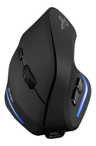 Mouse gamer vertical inalámbrico recargable Zelotes  F35 negro