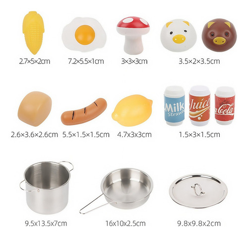 Set De Juego De Cocina Falso De 42 Piezas Para Regalo Para N
