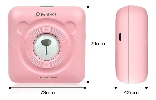 203dpi Peripage A6 Mini Impresora +6 Pegatinas, Rollos De Pa