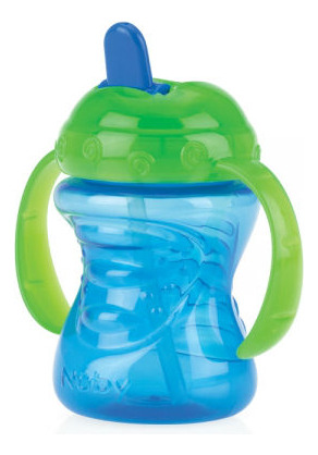 Vaso Nuby Pico Duro Con Asas 240ml Universo Binario