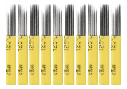 50 Cuchillas De Cejas Amarillas De Doble Hilera Con Cabeza P