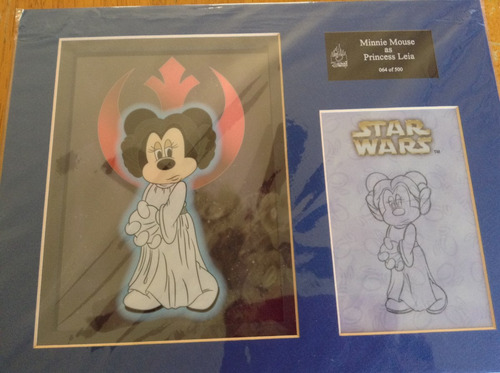 Disney Star Wars Weekends Original Art Darth Vader Goofy