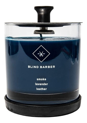 Ciegos Barbero Tompkins Vela Perfumada - Cuero, Humo Y Olor 