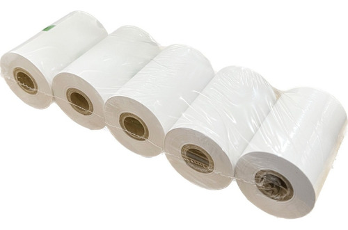 5 Rollos Papel Térmico Mini Impreora 58mm Mini Pos 58mm X40 Color Blanco