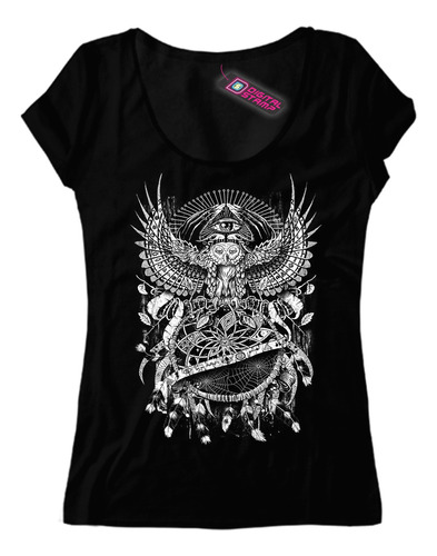 Remera Mujer Buho Rp47 Dtg Premium