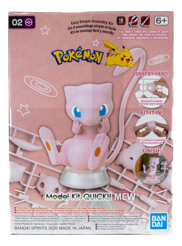 Bandai  Hobby Gunpla Model Kit Quick Pokémon 02 Mew
