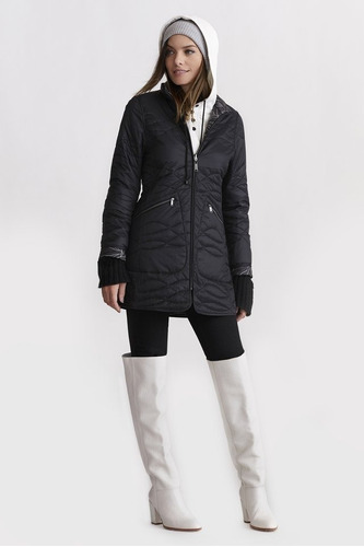 Campera De Mujer Maxg Nylon Reversible Liviano Y Comodo