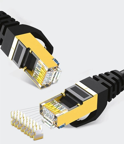 Cable De Red Patch Cord Cat7 5 Metros 10 Gbps Rj45 Fftp Lbt