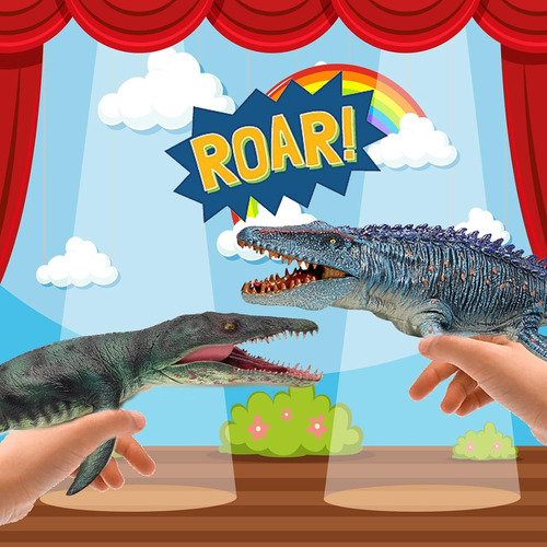 Gemini&genius Mosasaurus Y Kronosaurus Juguetes Para Niños -