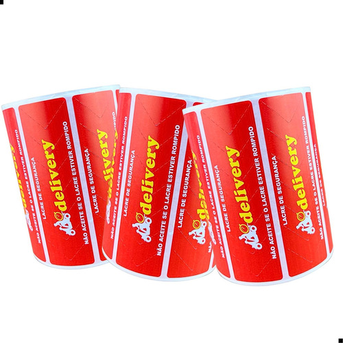 Lacre De Segurança Caixa De Delivery Super Cola 12 Rolos