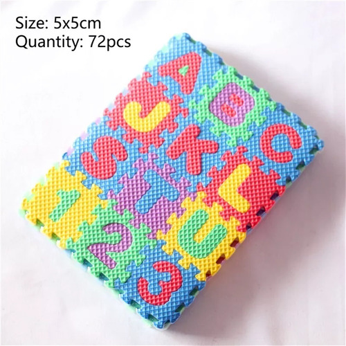 Alfombra De Piso Puzzle Letras Puzzle Toys-72pcs