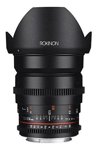 Lente Gran Angular Cine Rokinon 24mm T1.5 Para Canon Ef