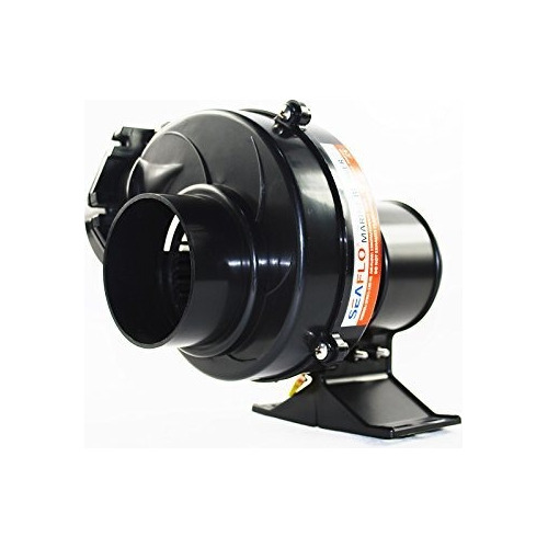 Seaflo In Line Bilge Air Blower 130cfm Barco Negro Vent...