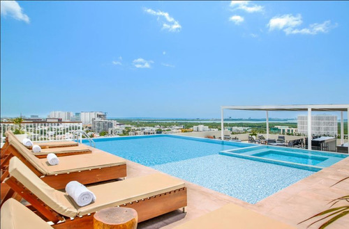 Departamento En Venta En Cancun 2 Hbt Con Gym Y Cancha De Padel