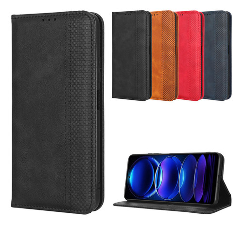 Funde De Cuero Case Magnético Flip Tarjeta Para Xiaomi Poco X5 5g