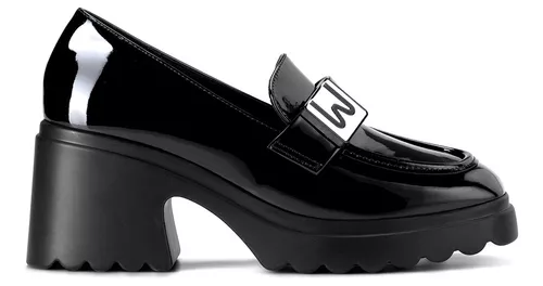 Zapato Cerrado Caramel Mujer Negro Tipo Napa 602
